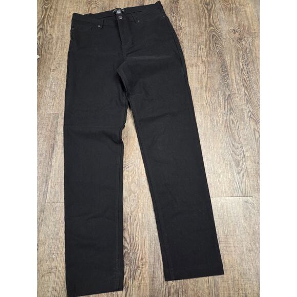 Body By US Slim Leg Stretch Women's Solid Black Dress Pants Size XL - 29" Inseam - Picture 1 of 3